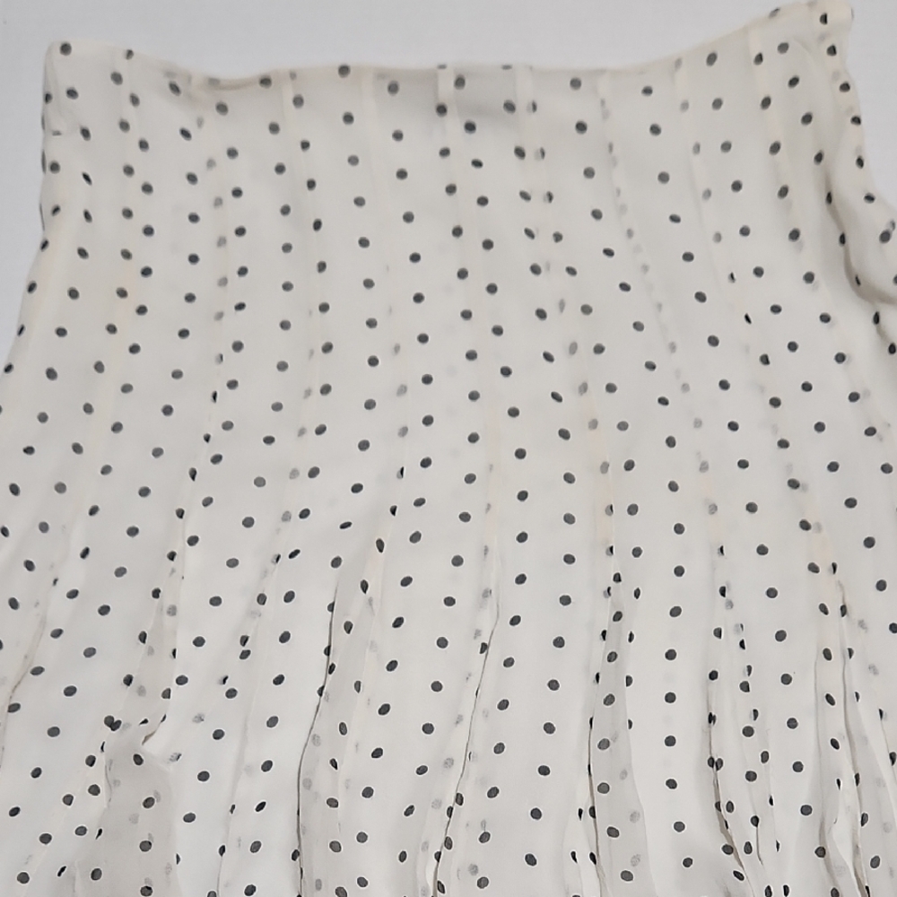 Polka Dot Pleated Skirt